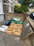 Small amount of rubbish Small amount of rubbish, mostly pallets, wanting gone asap SW16 - removed for £137