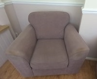 two seater sofa + armchair collected by jacks clearances