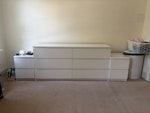 Misc furniture and waste 1 x Large Ikea Dresser (not dismantled)
2 x Ikea Bedside (not dismantled)
1 x Ikea Bed (dismantled)
2 x Ikea bed drawers
1 x wooden pallet
2 x radiator (1 new)
Misc small items TW9 - removed for £235