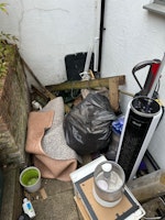 household rubbish and wood collected by jdz junkbox