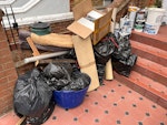 Some timber. Carpet. 10 bags Some old carpet. A cardboard box. A small amount of timber. About 10/15 bin bags full of DIY rubbish W14 - removed for £194