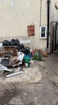 mixed household waste shower tray
few window frame and glass
general waste of wood and plastic ME15 - removed for £214