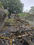 Wood decking Lots wood decking been ripped, some is reusable but not many, some rotten, in back garden but should be easy to get out of side gate DA1 - removed for £371