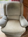 Electric reclining chair Reclining electric chair still works but fabric a bit worn GU22 - removed for £78