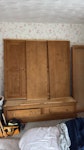 dismantled wardrobe has been dismantled. solid wood that could be reused. or rebuilt as wardrobe BN41 - removed for £52
