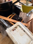 metal poles, tvs, TVs
Poles
Chairs
Table cabinet
fan
Small Junk SE23 - removed for £140