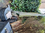 umbrella screen + abt 10 bags One tall garden umbrella & base, bits of garden hardware ie old metal chairs, one mdf screen, about 10 bags of light garden waste BN3 - removed for £117