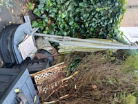 umbrella screen + abt 10 bags collected by Long Gone Waste Diposal