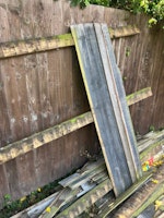 fence wood & offcuts collected by Ram it in skip hire