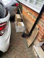 Cardboard boxes & other waste collected by Riff Raff Rubbish
