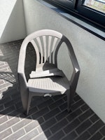 Plastic chair collected by we recycle waste ltd