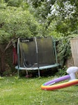 old trampoline and swing and old trampoline and and old swing set made of metal. OX1 - removed for £162