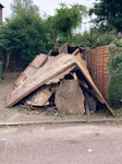 Large demolished shed A large dismantled shed with some re-usable panels. Would need a big vehicle to remove it all. NW9 - removed for £325