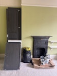 Ikea wardrobe and rubbish Broken Ikea wardrobe, bag of builders’ rubbish, cardboard, small broken electrical items W14 - removed for £71