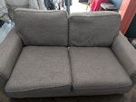 2 seater sofa, fair condition. 2 seater sofa, clean and tidy, in fair condition. zippers at the back of main cushions don't close. comes from non smoking home, with a pet N1 - removed for £72