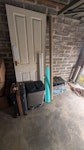 Various items Inc door Items left behind by the previous owner after move. Includes a door, rubbish bin, broken suitcase, old strip light, pieces of old carpet, kitchen cabinet doors + a few other bits BA2 - removed for £94
