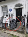 8 black bags, 75L, streetside 8 bags, each 75L (exactly as per photo) containing soil, old scooters and various rubbish. street side access. 10m inside congestion zone. N1 - removed for £83