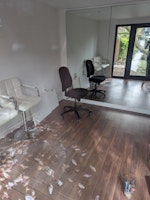 desk chair, file cabinet, door collected by SS cleaning and clearance ltd