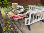 Wood pallets, cabledrum, boxes Mostly wooden pallets, cable drums. Boxes are packed with more waste like cling wrap etc. TW12 - removed for £130