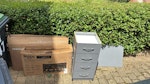 dismantled desk & 2x small tvs 1x dismantled desk & 2x small tvs N11 - removed for £99