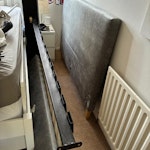 Bed frame, shelves and cabinet Bed frame, shelves and cabinet CR8 - removed for £71