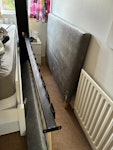 Bed frame, shelves and cabinet Bed frame, shelves and cabinet CR8 - removed for £71