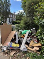 Pile of rubbish collected by Abel Building Ltd