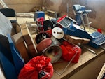 Furniture Collection. Total waste removal if shop 
12 chairs 
(1 tall table good one) , 1 broken table
Boxes of cable unused
Some broken metal buckets UB1 - removed for £133