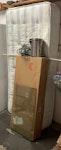 mattress, chairs, wood, glass single mattress, flat pack coat hanger thing with missing piece, small bathroom bin, 2 panes glass, 3 chairs BR7 - removed for £88
