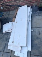 Old dismantled wardrobe collected by Perkins&Sons clearance &removals