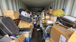 Mixed household items in store Mixed household storage. Shipping container, about 2/3 full RG10 - removed for £584