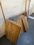 wood boards wood boards, some office items E17 - removed for £78