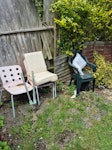 Chest freezer chairs A few broken garden chairs and a chest freezer HA8 - removed for £83