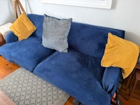 Old 3/4 person sofa. collected by Dial For Disposal Ltd