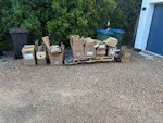 Wooden pellet and other waste Wooden pallets, boxes, and other solar installation waste KT12 - removed for £156