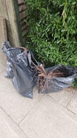 3 bags garden dirt/debris collected by Hullk Removals
