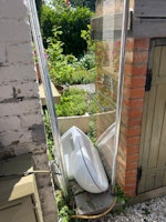Toilet + shower screen collected by Bincredible Waste Solutions