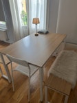 Dining Table and 2 Benches desk/ dining table and 2 wooden benches NW6 - removed for £58