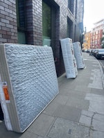 Double bed and two single fram collected by Riff Raff Rubbish