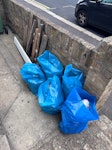 Wood pieces and rubble Some pieces of wood and a few bags of rubble. E7 - removed for £52
