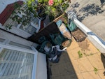 Garden waste, soil and misc Mostly garden waste in bags that ideally we would like back. There is also a bathroom unit and a small hosepipe. CR4 - removed for £104