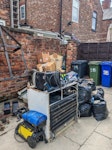 General house waste & freezer Freezer and few all electric items wood and general waste and bags of rubble M43 - removed for £94