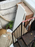 various card, wooden crate wooden plywood crate, mdf panels, few black bin bags W4 - removed for £94