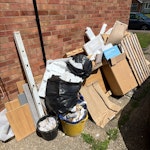 en-suite bathroom rip out en-suite rip out - some off cuts of tiles and old tiles and toilet sink ect and site waste IP24 - removed for £150