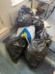 10 bags of rubbish & clothes 10 bags of rubbish - mix of waste and clothes CF24 - removed for £94