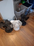 3 Electrical deskfans 3 electrical desk fans SE12 - removed for £21