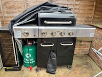 bbq, wine fridge, wood pallet collected by Abel Building Ltd