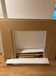 Fireplace surrounds & benches 2 x fireplace surround. 3 x garden bench wood and 1 x broken plant pot and a few bricks NW3 - removed for £104