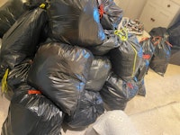 60 black rubbis bags & other collected by SS cleaning and clearance ltd