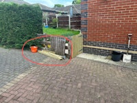 Old gate, wood offcuts, bucket collected by Teds Waste Services